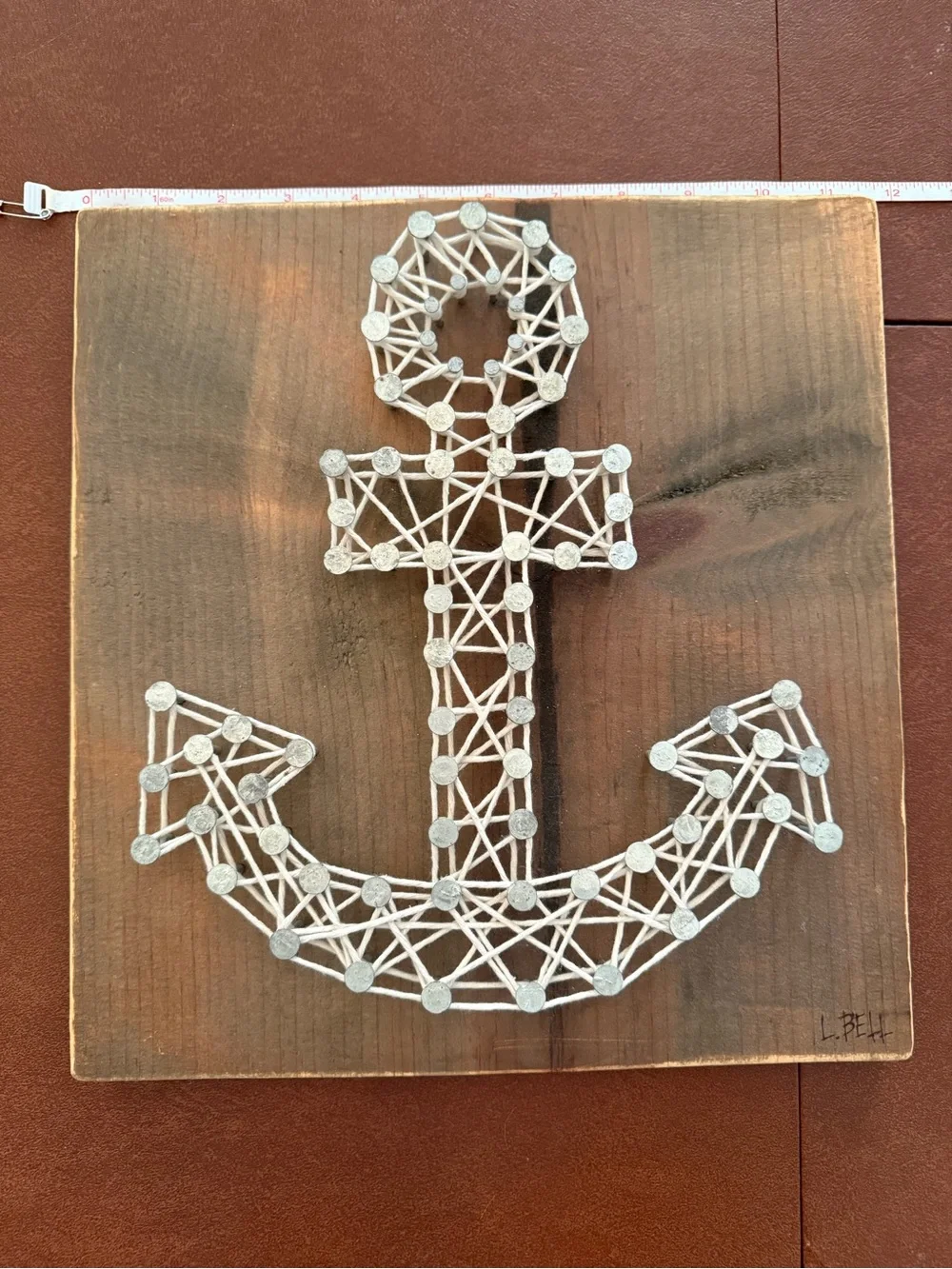 Wooden Anchor (DG) String Art Wall Decor in White